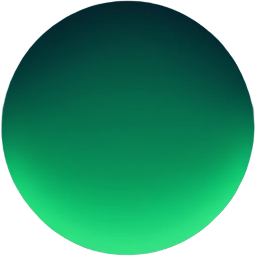 Midnight green circle emoji