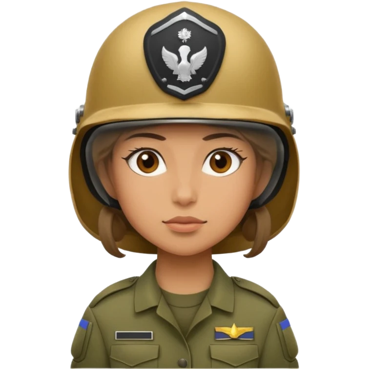 female soldier emoji