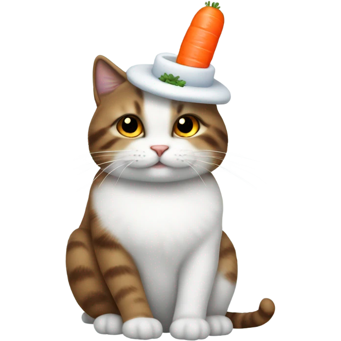 snowman on a cat emoji