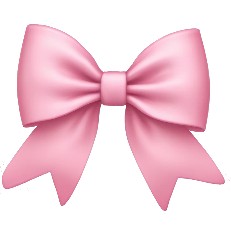 light pink bow on light pink bow emoji