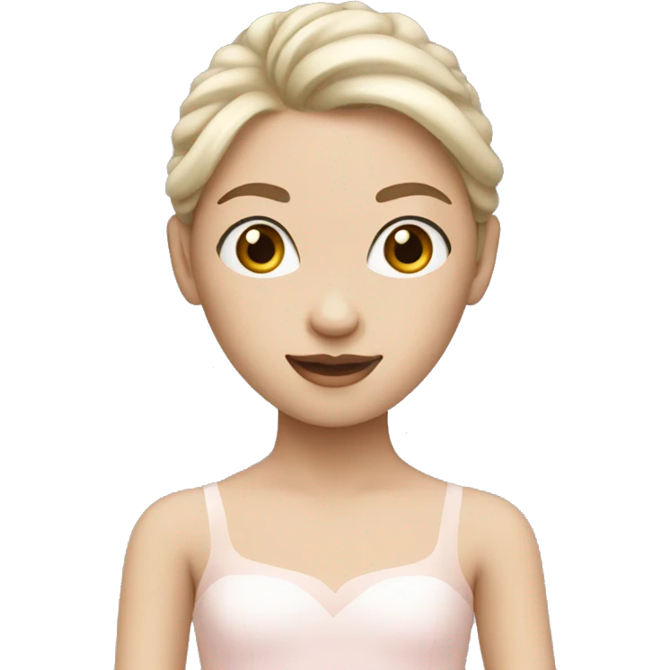 ballerina with white skin color  emoji
