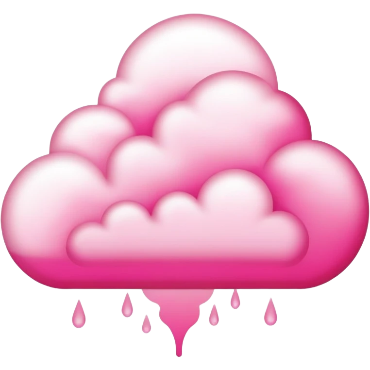 Pink tear gas emoji
