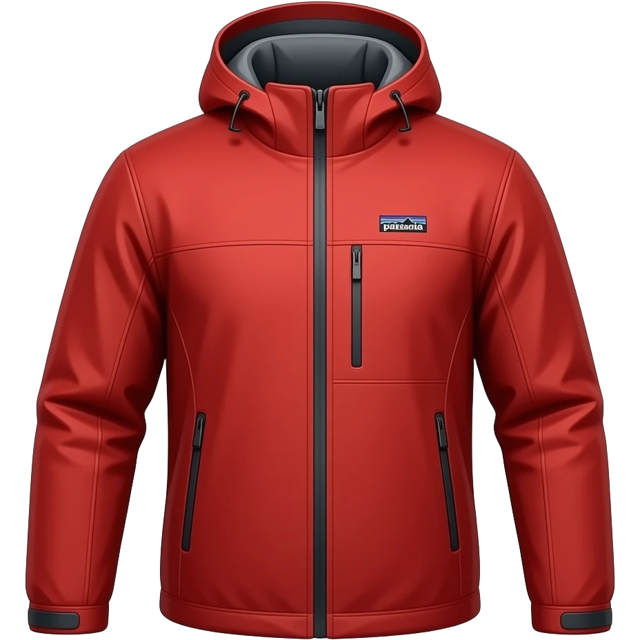 Red Patagonia jacket emoji