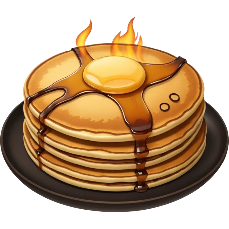 burned pancake emoji