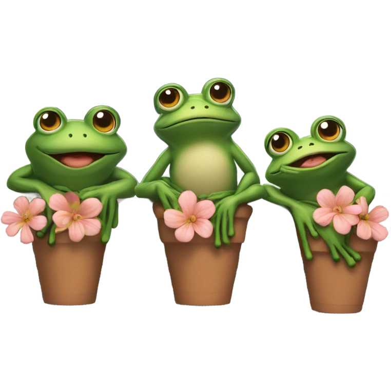 Frogs on front porch  emoji