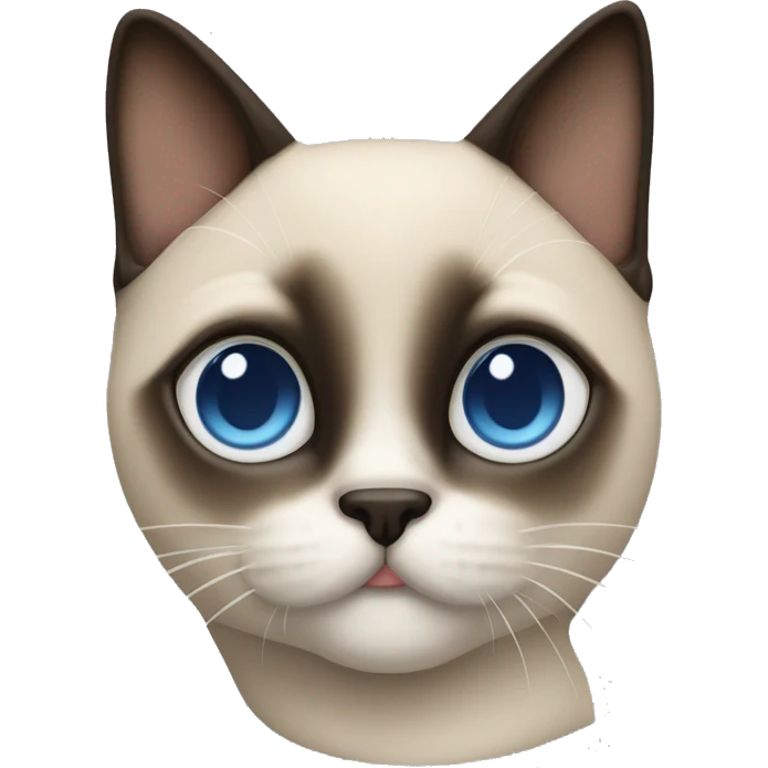 gatto siamese che garda fuori dalla finestra  emoji