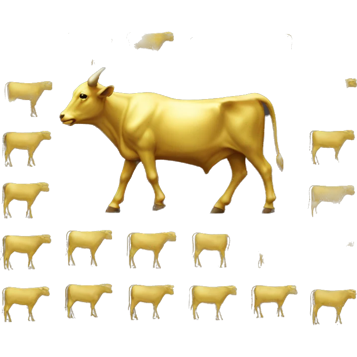 Golden calf emoji