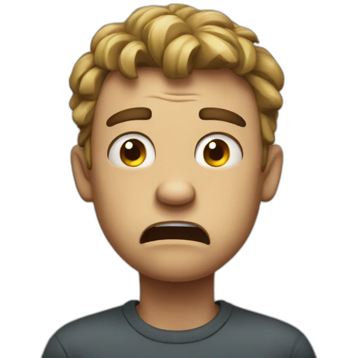 frustrated and mad emoji