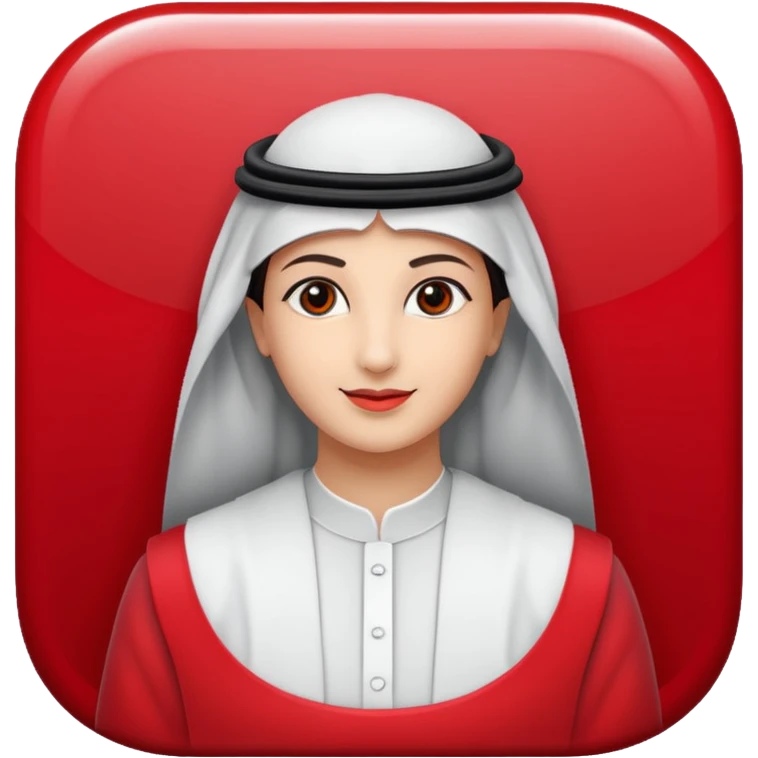 make me an emoji with the emirates logo and a red background emoji