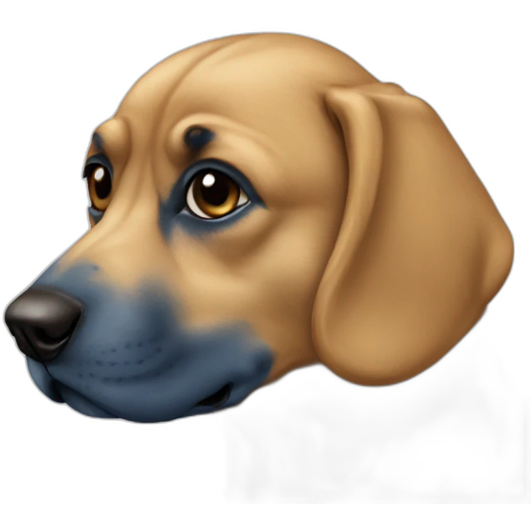 Chien bleu emoji