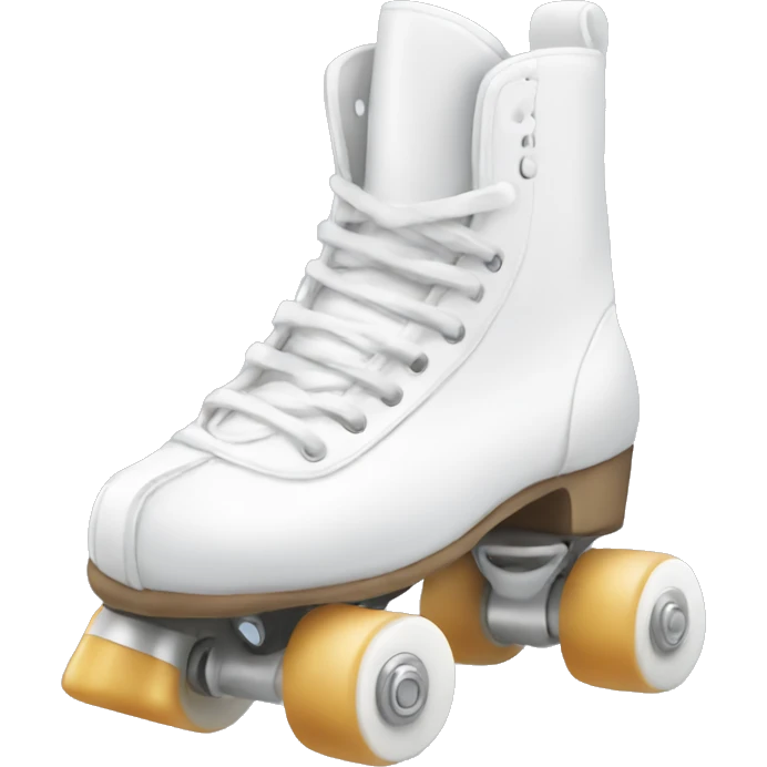 White artistic rollerskates emoji