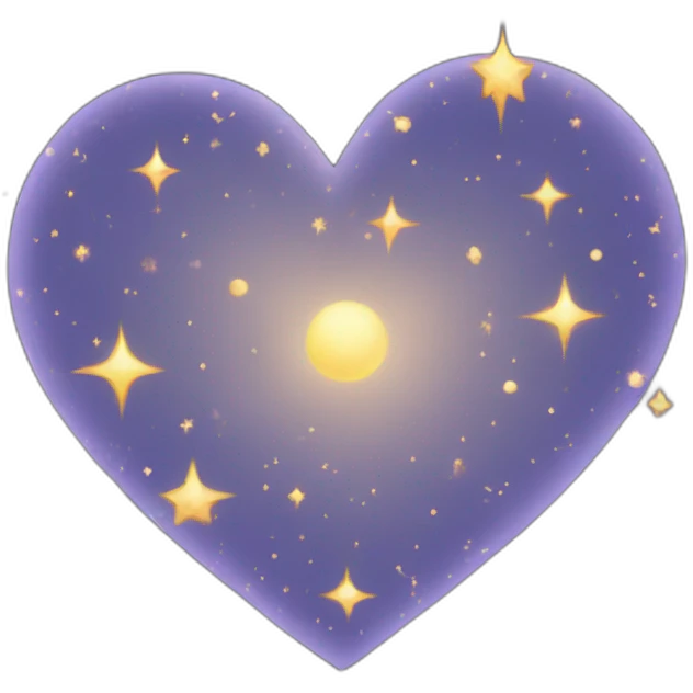 Constellation heart emoji