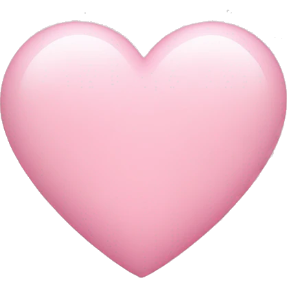 Baby pink heart emoji