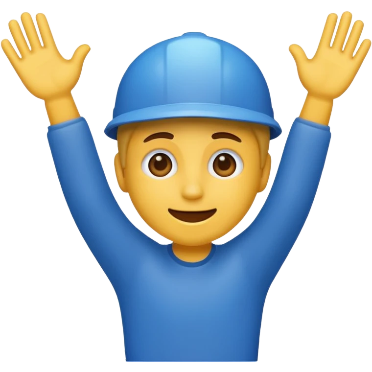 A emoji in Blue doing the cole Palmer celebration emoji