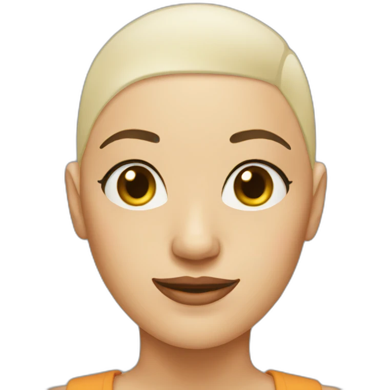 bald head womam emoji