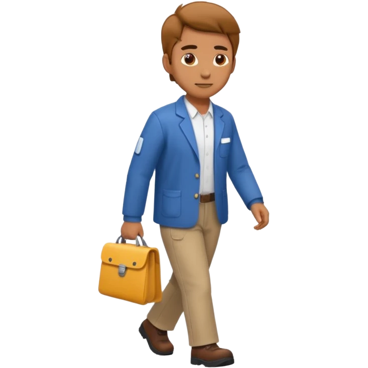 guy working walking  emoji