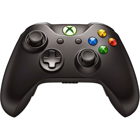 Clash of Clans aesthetic: Cinematic Playful Xbox Controller (Original Duke) Portrait Emoji, rendered in a 3D vector-style similar to standard emojis with minimal shading and bold, simplified shapes. A compact, distinct form with signature details, softly glowing with a modern gaming energy charm. Simplified yet unmistakably iconic, highly detailed and consistent, glowing with a soft radiance and high shine. Stylized with a touch of next-gen innovation and a soft glowing outline, capturing the essence of a beloved gaming relic with a friendly, playful manner! emoji