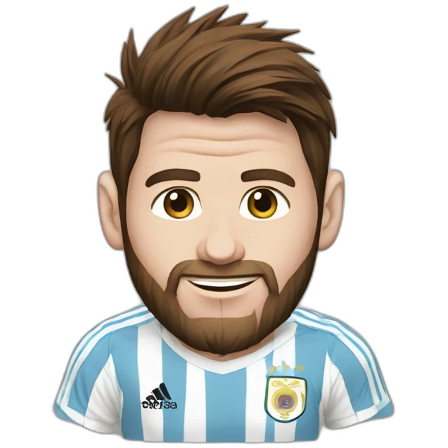 Messi-argentina-tshirt emoji