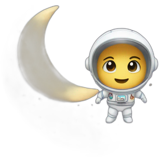 Love you to the moon & back emoji