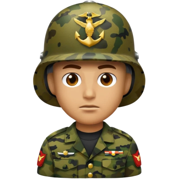crie emojis de um militar do corpo de fuzileiros navais emoji