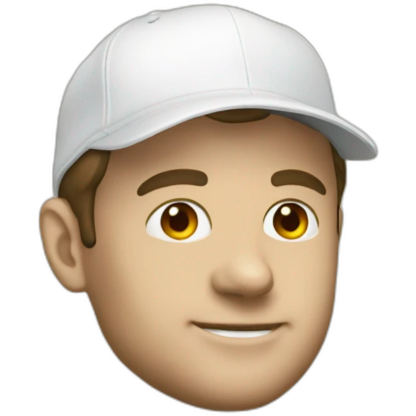 macron with a cap emoji