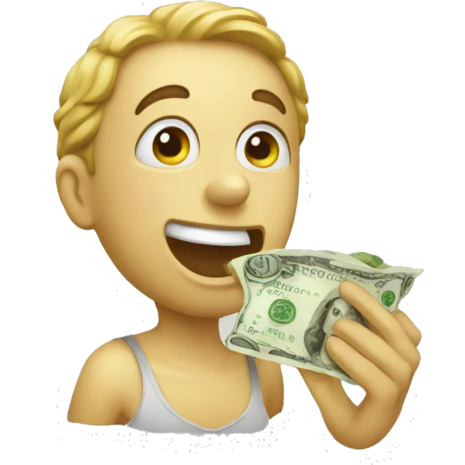 eating money emoji