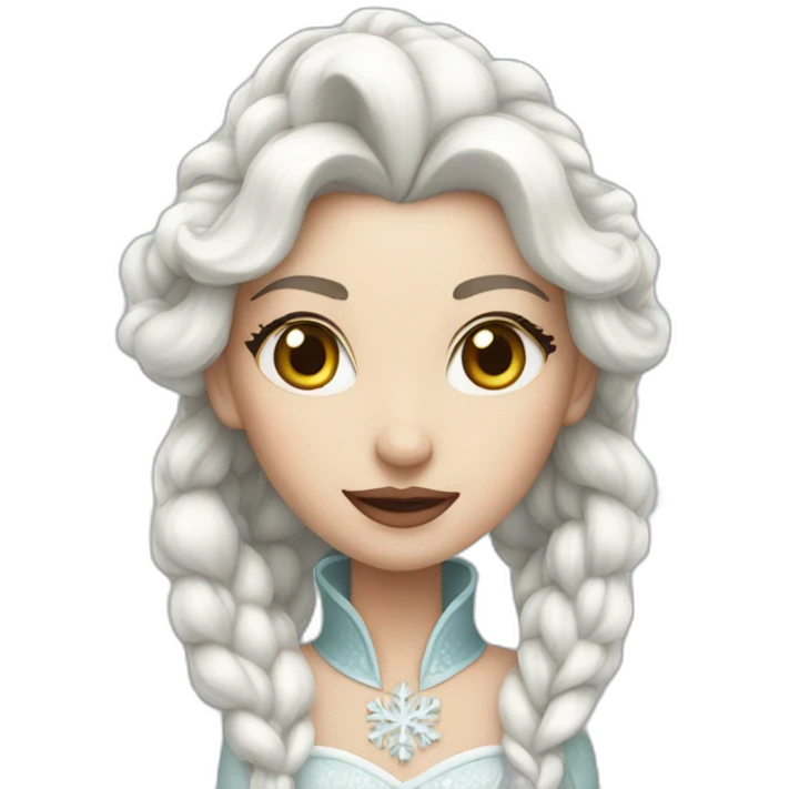 white snow qeen emoji
