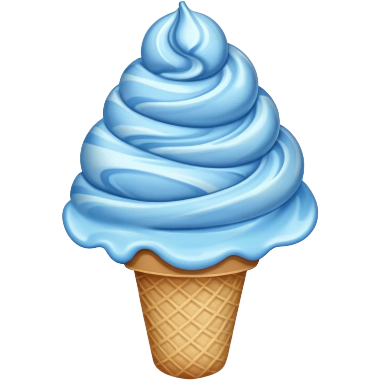 Blue ice cream emoji