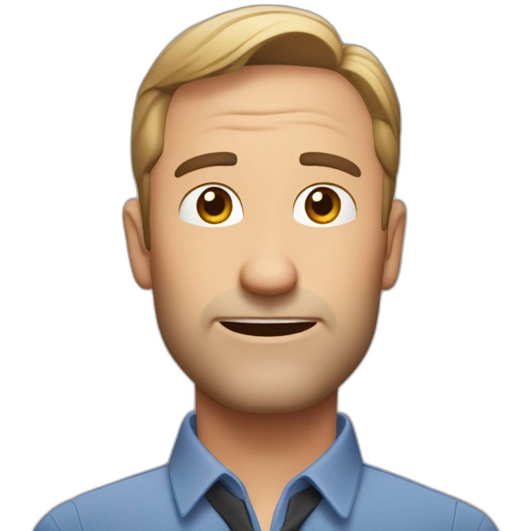 Steve Carrall from office funny face emoji