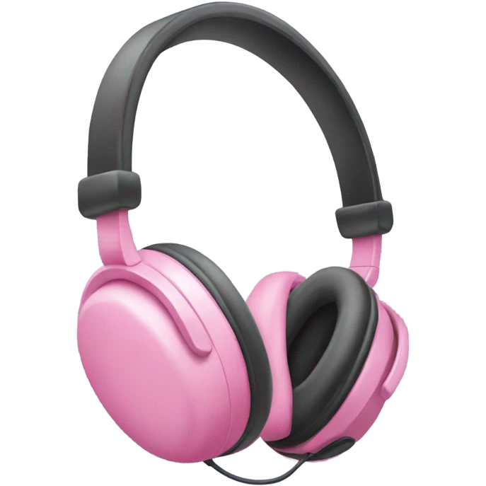Pink beats headphones  emoji