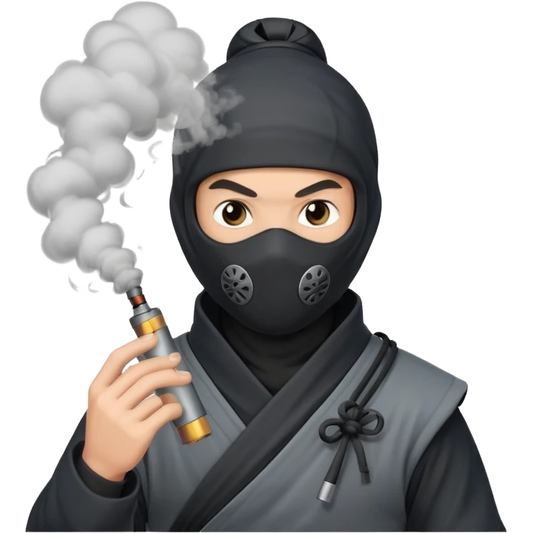 smoke bomb of ninja emoji