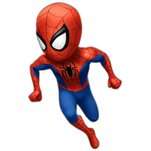 Spiderman running emoji