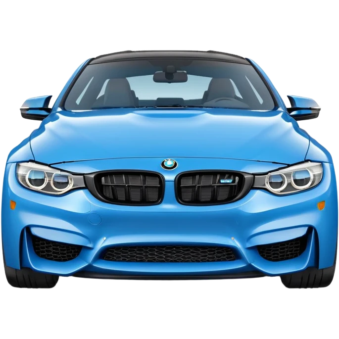 blue Bmw M4, Emoji style emoji