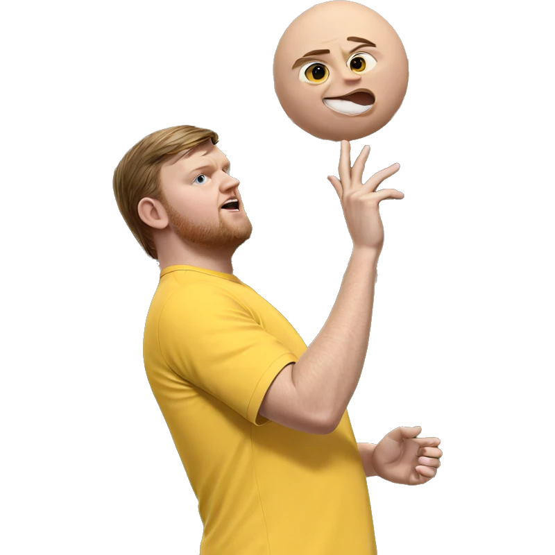 outdoor portrait of a male emoji