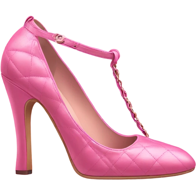 Pink Chanel heels emoji