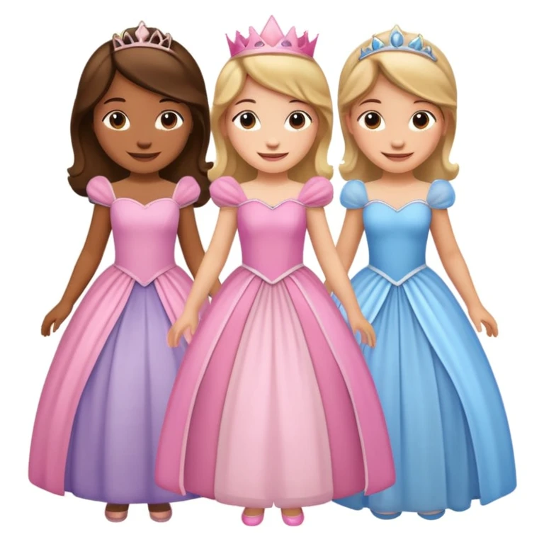 girls in a princess dress emoji
