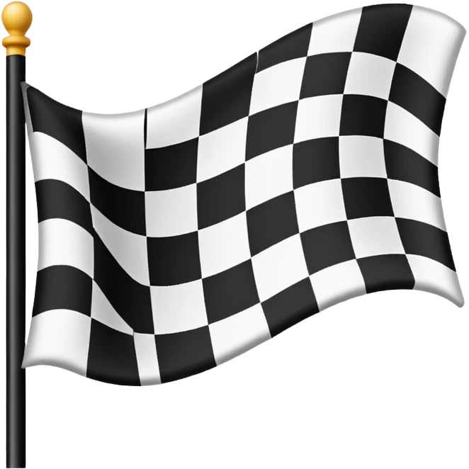 bandera de cuadros emoji