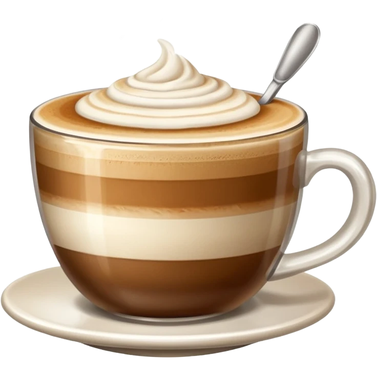 Genera un emoji di un cappuccino senza sorriso con un solo manico senza fiamma sopra emoji