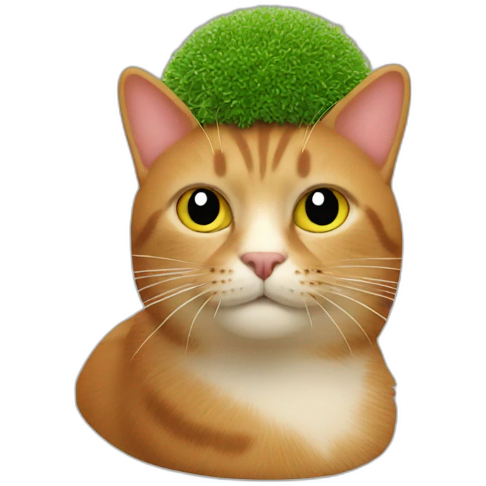cat chia pet emoji