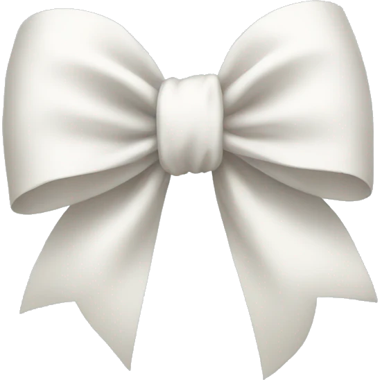 white bow emoji