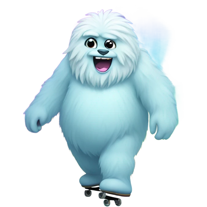 fat rainbow yeti ice sk emoji