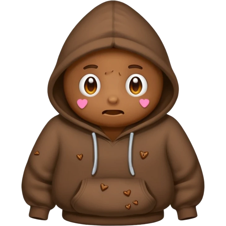 Poop wearing a hoodie  emoji