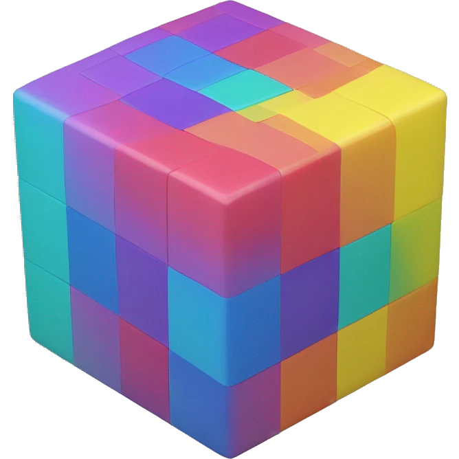colorful cube emoji