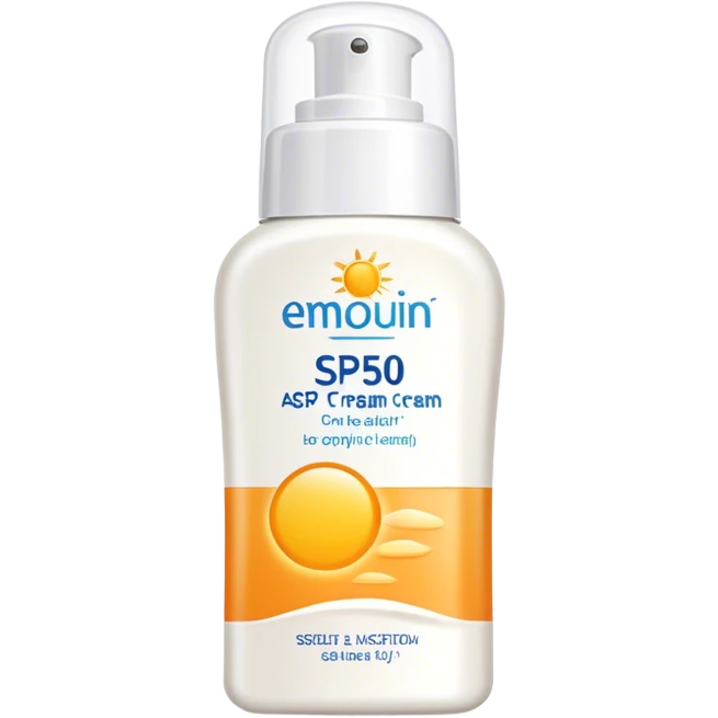 Aesthetic SPF 50 cream emoji