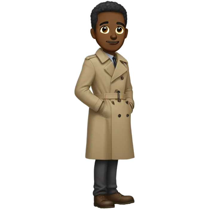 guy in trench coat emoji