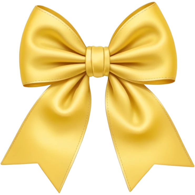 Pastel yellow bow emoji