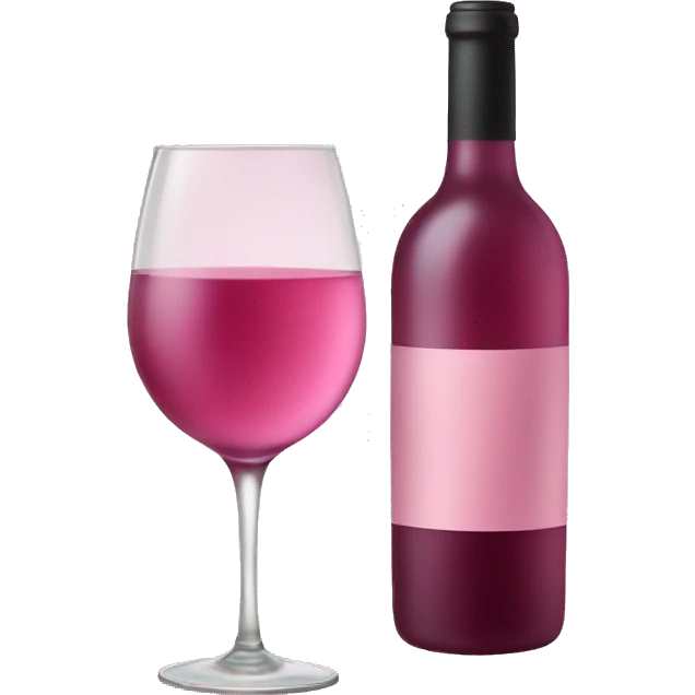 Pink soft wine emoji