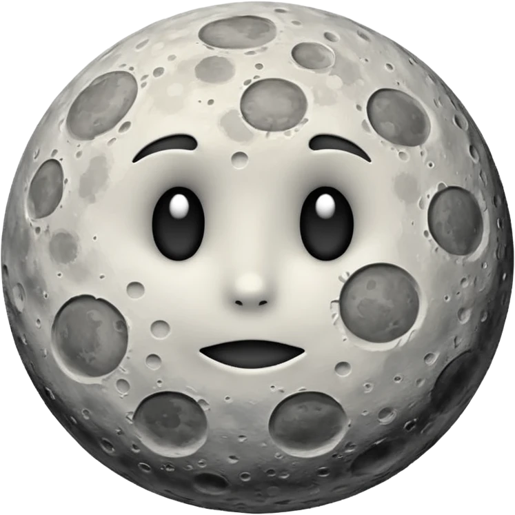 waning gibbous realistic moon emoji