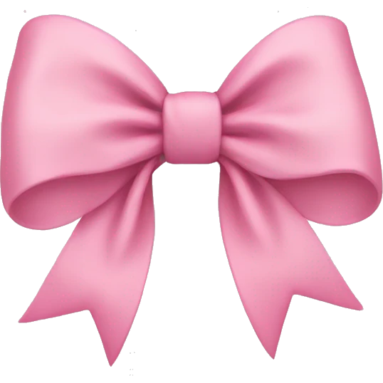 Baby pink bow emoji