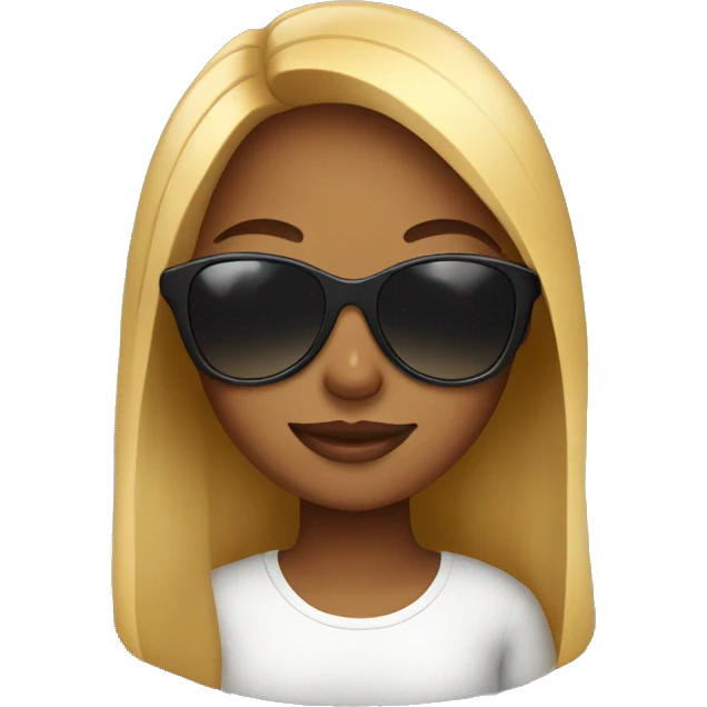 girl with sunglasses emoji